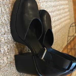 Women's Black Mary Jane Leather Heels-Seychelles 8.5